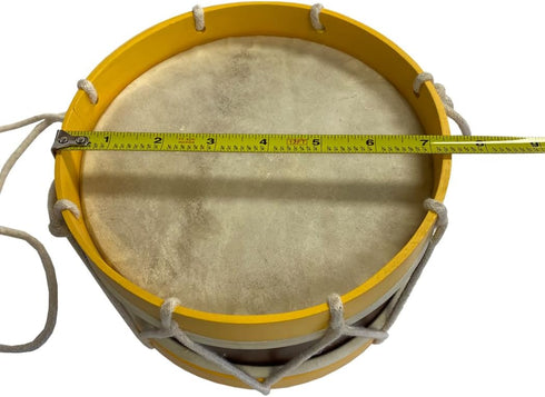 7.5-Inch Antique Reproduction Civil War Wooden Marching Drum with Sticks