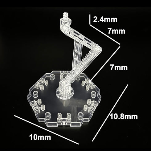 TWKUPWO 6 Set Hobby Action Base Display Stand, Gundam Action Figure Stand - Compatible with MG, RG, HG Universal Models