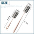 2PCS 2PCS) Sponge Bottle Brush Long Handle Bottle Brush Wine Glass Cleaner Cup Cleaning Brush Baby Bottle Scrubber