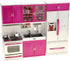 PowerTRC Doll Kitchen Play Set, Mini Modern Toy Kitchen Pretend Play Furnitures