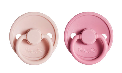Button Me 6-18 2-Pack 6-18 ButtonMe Premium Soft Silicone Pacifiers Months BPA Free Baby Pacifier - of Comfortable