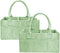 GINUMWA 2 Pack Diaper Caddy Organizer, Portable Baby Caddy Organizer with Handle, Collapsible