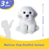 14" Realistic Plush Maltese Dog - Stuffed Animal Puppy Dog Toys - Soft Plush Pillow for Kids and Adults