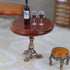 LUOZZY 1:12 Miniature Wooden Round Table Model for Dollhouse Accesories Miniature Side Table Dollhouse Furniture