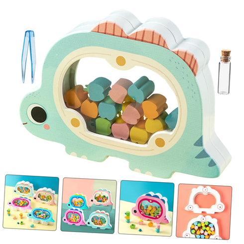 Cartoon Wooden Boys and Girls Tooth Storage Girl Teether First Teeth Container