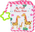 Baby Photo Album, Soft Cloth First Year Memory Book for Babies, Holds 4x6 Inch Photos (Pink)