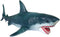 Gemini&Genius Sea Animal Great White Shark Action Figure - Megalodon Shark Model Toy, Soft Rubber Realistic Ocean Shark