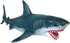 Gemini&Genius Sea Animal Great White Shark Action Figure - Megalodon Shark Model Toy, Soft Rubber Realistic Ocean Shark