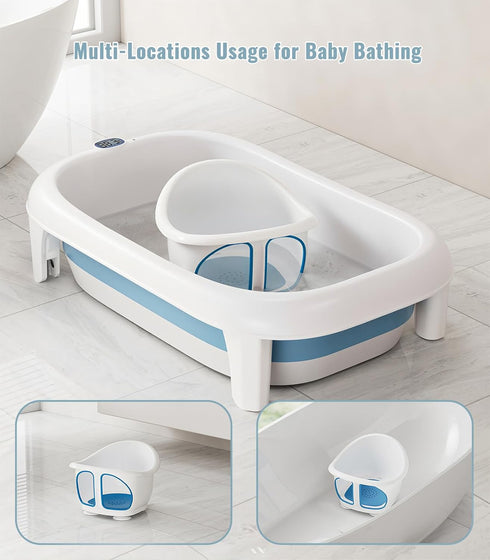 6-12 Baby Bath Seat for Babies Months, Bath Tub for Baby with Non-Slip Suction Cups, Infant Bath Chair for Newborn