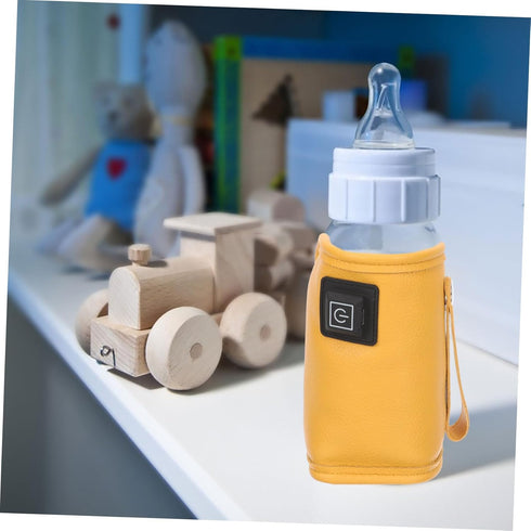 Portable USB Bottle Warmer with Temperature Modes Travel Milk Bottle Heating Sleeve for Intelligent Heat Preservation