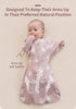 2-Way 0-3 insular Baby Transitional Swaddle with Zipper Newborn Sleep Sack Arms Up Infant Sleeping Bag Wearable