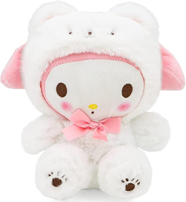 Cartoon Kawaii White Bear Plush Doll, Soft Plush Toy, Cute Stuffed Animals for Birthday Gifts for Kids
