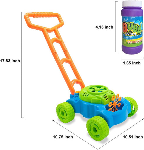 1-3, 1-Year-Old Summer 1 2 3 Lydaz Bubble Lawn Mower for Toddlers Kids Bubble Machine for Boys Toy Gifts, Gardening