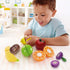Wooden Play Food for Kids - Kitchen Cutting Fruits and Vegetables for Toddlers, Educational Toys