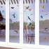 32Pcs Watercolor Butterfly and Hummingbird Stickers, Self Adhesive Wall Decals for Bedroom, Nursery, Kids Playroom