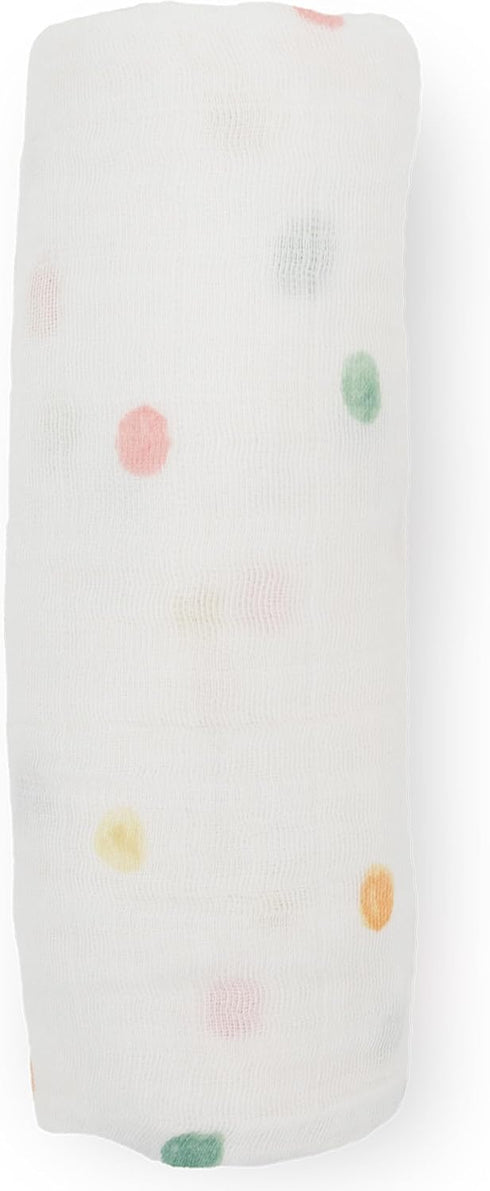 Little Unicorn Premium Cotton Swaddle Baby Blanket | Breathable Fabric | for swaddling, Play, Nursing & More (Party