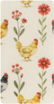 CZXW Rustic Floral Chicken Crib Sheets Fitted 52" x 28" Natural Cotton Soft