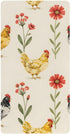CZXW Rustic Floral Chicken Crib Sheets Fitted 52" x 28" Natural Cotton Soft