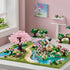 Sets 600+ JXRLMB Architecture River Windmill Tree Cute Micro Mini Building Blocks Trees Flowers for Adults, Idea Cherry