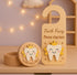 Generic Set Tooth Fairy Box & Door Hanger for Girls and Boys Wooden Tooth Keepsake Box with Fairy Door Sign Tooth Fairy