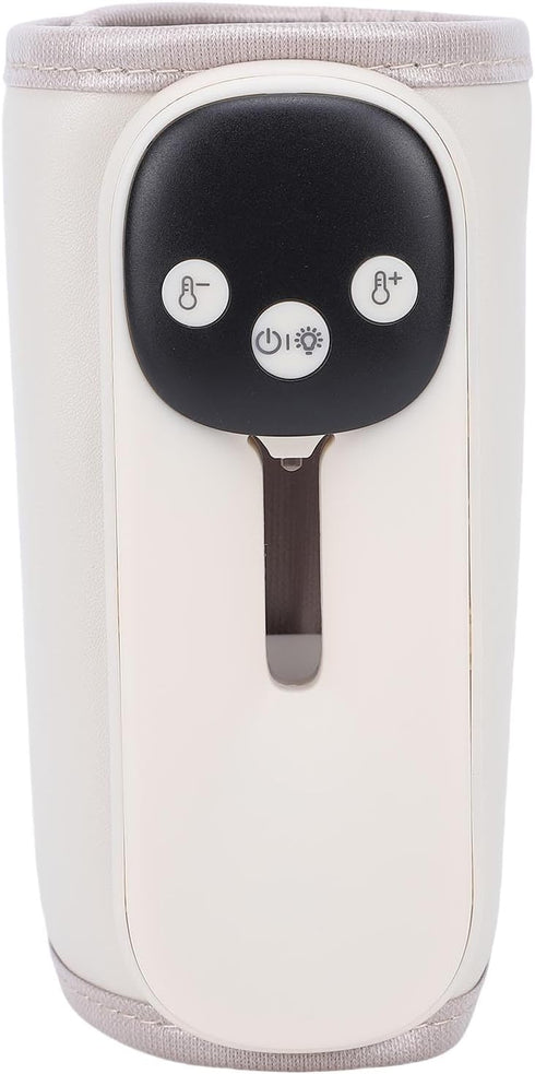 NOENNULL Portable Bottle Warmer for Travel, Fast Heating Milk Warmer with Night Light Memory Function LED Display, Milk