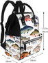 KLLTYHMU Backpack Mummy Backpack Backpack Diaper Bag Different Fish Baby Essentials Diapers Bag Waterproof Multipurpose