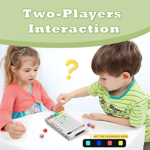 1-2 hPlay Electronic Handheld Code Breaking Game - Super Mastermind Logic Puzzle for Kids & Adults - Portable STEM