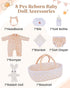 8 Set 17-22 Inch BABESIDE PCS Reborn Baby Doll Clothes with Bassinet for Dolls Babys Doll Clothes Outfit Accessories