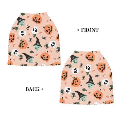 Schgap Halloween Witch Car Seat Covers Canopy for Baby Nursing Cover Breastfeeding Baby Carrier Cover Stretchy Carseat