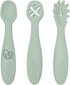 Dreambaby Scoop Mash and Twist Silicone Baby Spoon Set, 3 Stage Toddler Utensils for Baby Led Weaning