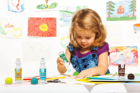 Dot Markers | Bingo Daubers, 12 Washable Color Dot Markers for Toddlers, Bingo Markers, Toddler Arts and Crafts