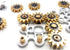 Pure Brass Fidget Spinner, Gears Linkage Toy for Focus Meditation, EDC, ADHD, 9 Gears, White