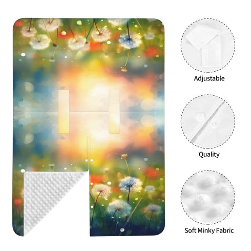 Beubebim Summer Cartoon Funny Dandelion Baby Car Seat Canopy Soft Breathable Infant Carseat Cover Lightweight Baby