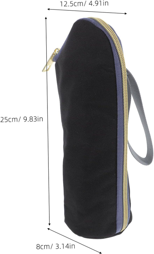 Toddmomy Zippered Insulated Bottle Carrier: Stroller Hanging Bag for Travel Milk Bottle Cooler & Warmer - Easy to Wipe