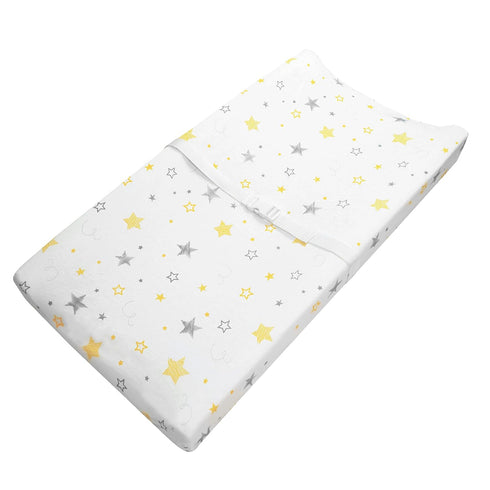 American Baby Company Printed 100% Cotton Knit Fitted Contoured Changing Table Pad