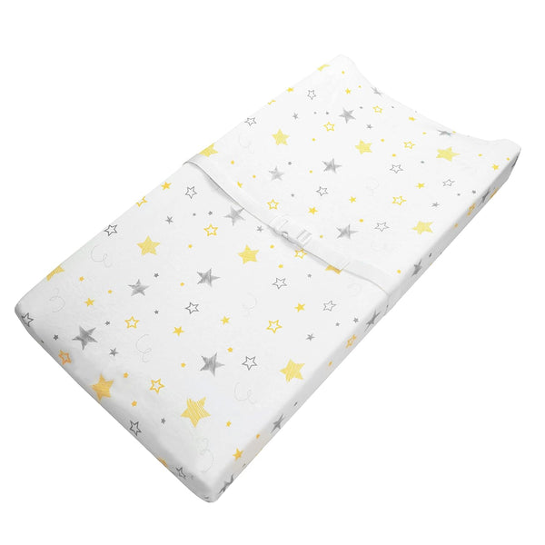 American Baby Company Printed 100% Cotton Knit Fitted Contoured Changing Table Pad