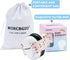 Infant Noise Cancelling Ear Protection Muffs, Adjustable Elastic Headband for Toddler Hearing (Bear, White)