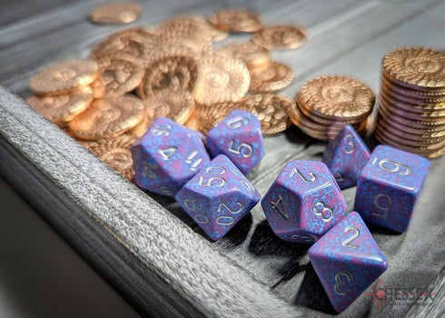 Chessex CHX25347 Speckled Silver Tetra Dice Set