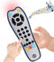 Baby Realistic TV Remote Control Toy with Light and Sound, Adjustable Volume, Educational Musical Toy for 3+ Months