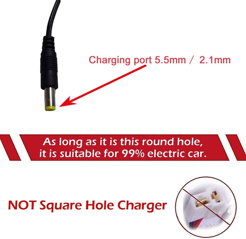 12V Charger for Kids Ride On Car Toys, Universal Charger for Best Choice Products Wrangler SUV