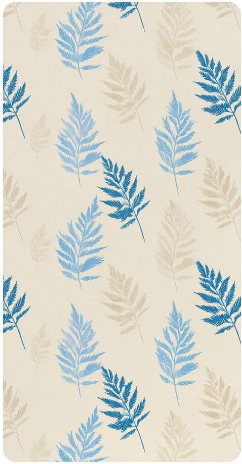 decor gift Fern Baby Blue Baby Crib Sheets Cotton Playard Sheet Soft Crib Mattress