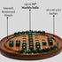 Handcrafted Wooden Solitaire Marble Game – 33 Marble balls Solitaire Board Game Wood Large - Board Strategy Game for Adults and Family - Board Games Gifts