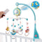Baby Musical Crib Mobile with Timing Function Projector Lights,Stand-Along Rattles and 150