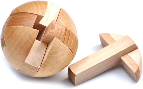 KINGOU Magic Ball Wooden Puzzle - Brain Teaser for All Ages