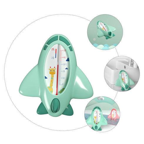 SUPVOX Cartoon Water Temperature Tester - Green Bath Thermometer for Safe Toddler Bathing