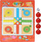 Ludo Board Game Set, 23.6 x 17.7inch Non-Woven Fabric Foldable Snakes and Ladders Game Set