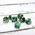 Polyhedral DND Dice Set - Green White RPG Dice for Dungeon and Dragons, D&D Pathfinder MTG Role Playing Games