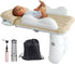 Inflatable Toddler Travel Bed for Kids, Portable Bassinet with Hand Pump, Safety Belt, Carry Bag, Foldable Infant Crib