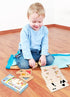 BOHS Translucent Tangram with Multilingual Activity Cards - 1 Inch Thickness, Preschool Gift, Window Puzzle Toys