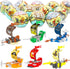 WODMAZ 12PCS PreFilled Easter Eggs with Pirate Ship Building Blocks, Surprise Eggs Filled